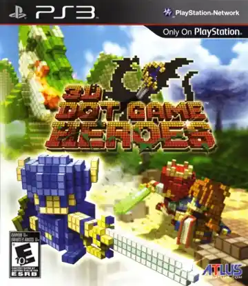 3D Dot Game Heroes (USA) (v1.01) (Disc) (Update) box cover front